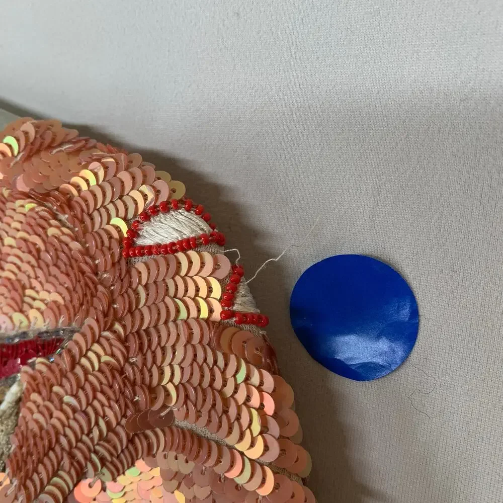 Needle & Thread Tapestry Motif Mini Dress US 6 Rose Gold Sequin Cocktail - Picture 16 of 16